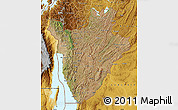 Satellite Map of Burundi, physical outside