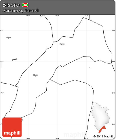 Blank Simple Map of Bisoro