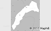 Gray Simple Map of Bisoro