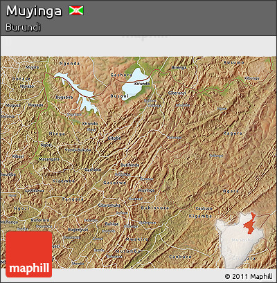 Satellite 3D Map of Muyinga