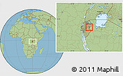 Savanna Style Location Map of Giteranyi