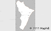 Gray Simple Map of Giteranyi