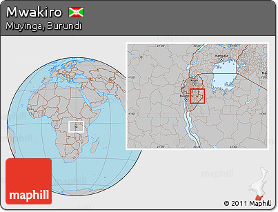 Gray Location Map of Mwakiro