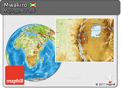 Physical Location Map of Mwakiro, highlighted parent region