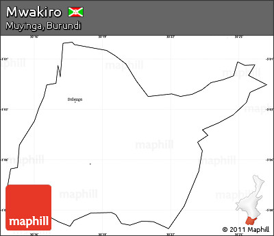 Blank Simple Map of Mwakiro, cropped outside