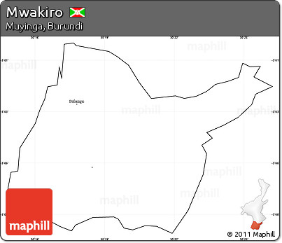Blank Simple Map of Mwakiro, cropped outside