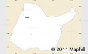 Classic Style Simple Map of Mwakiro, single color outside