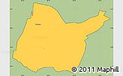 Savanna Style Simple Map of Mwakiro, cropped outside