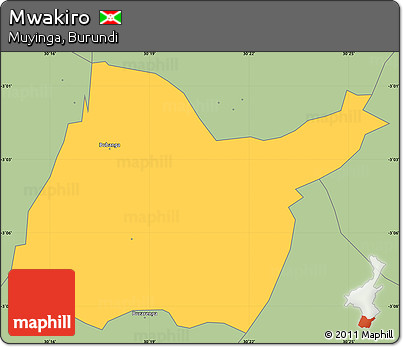 Savanna Style Simple Map of Mwakiro