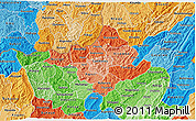 Political Shades 3D Map of Ngozi