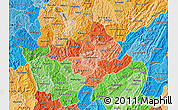 Political Shades Map of Ngozi