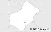 Silver Style Simple Map of Ruhororo