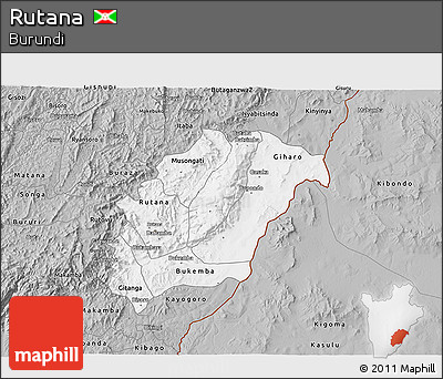 Gray 3D Map of Rutana