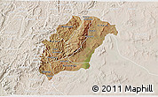 Satellite 3D Map of Rutana, lighten