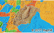 Satellite 3D Map of Rutana, political outside