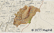 Satellite 3D Map of Rutana, shaded relief outside