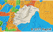 Shaded Relief 3D Map of Rutana, political outside
