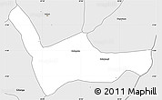 Silver Style Simple Map of Bukemba