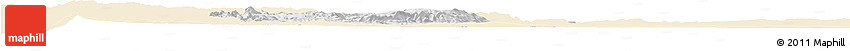 Classic Style Horizon Map of Rutana, single color outside