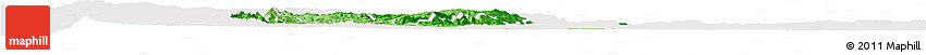 Political Shades Horizon Map of Rutana, single color outside