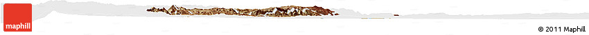 Satellite Horizon Map of Rutana, single color outside