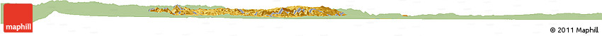 Savanna Style Horizon Map of Rutana, single color outside