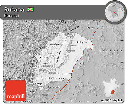 Gray Map of Rutana