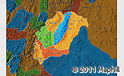 Political Map of Rutana, darken