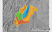 Political Map of Rutana, desaturated