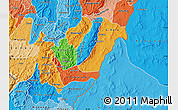 Political Map of Rutana, political shades outside