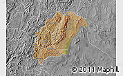 Satellite Map of Rutana, desaturated