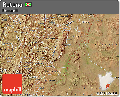Satellite Map of Rutana