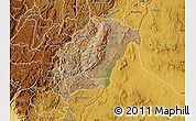 Satellite Map of Rutana, physical outside