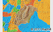 Satellite Map of Rutana, political outside