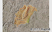 Satellite Map of Rutana, semi-desaturated