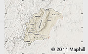 Shaded Relief Map of Rutana, lighten