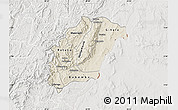 Shaded Relief Map of Rutana, lighten, semi-desaturated