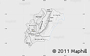 Silver Style Map of Rutana, single color outside