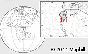 Blank Location Map of Musongati, highlighted country, highlighted parent region