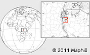 Blank Location Map of Musongati, highlighted parent region