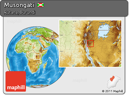 Physical Location Map of Musongati