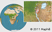Satellite Location Map of Musongati, highlighted country, highlighted parent region