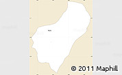 Classic Style Simple Map of Musongati, single color outside