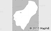 Gray Simple Map of Musongati, single color outside