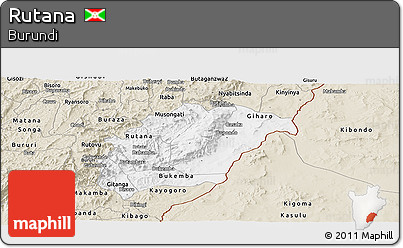 Classic Style Panoramic Map of Rutana