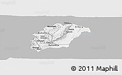 Gray Panoramic Map of Rutana, single color outside