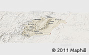 Shaded Relief Panoramic Map of Rutana, lighten