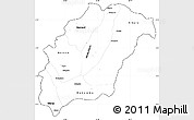 Blank Simple Map of Rutana, cropped outside