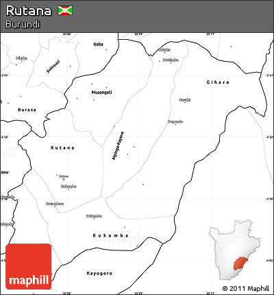 Blank Simple Map of Rutana