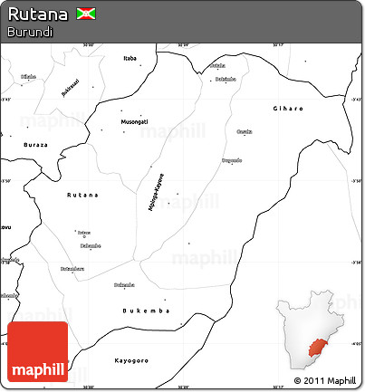 Blank Simple Map of Rutana